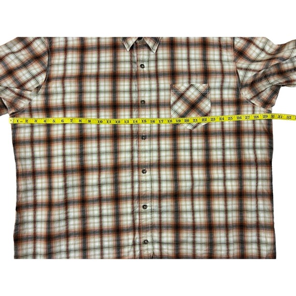 RedHead Men Yellow Button Up‎ Short Sleeve Shirt Sz 3XL - Picture 3 of 7